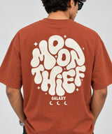Brown Premium Graphic Oversized T-shirt