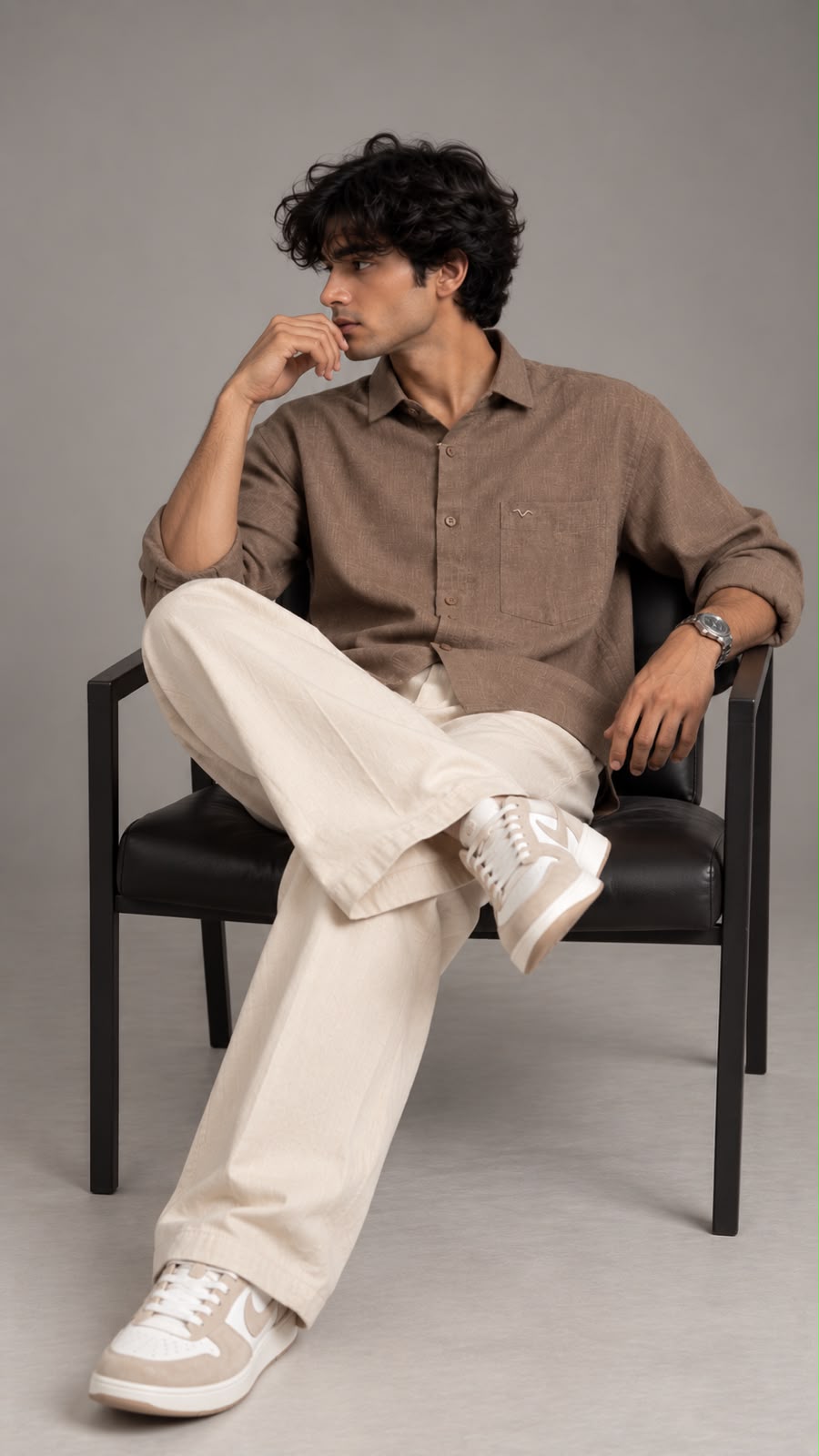 Dusty Cocoa  Linen Shirt