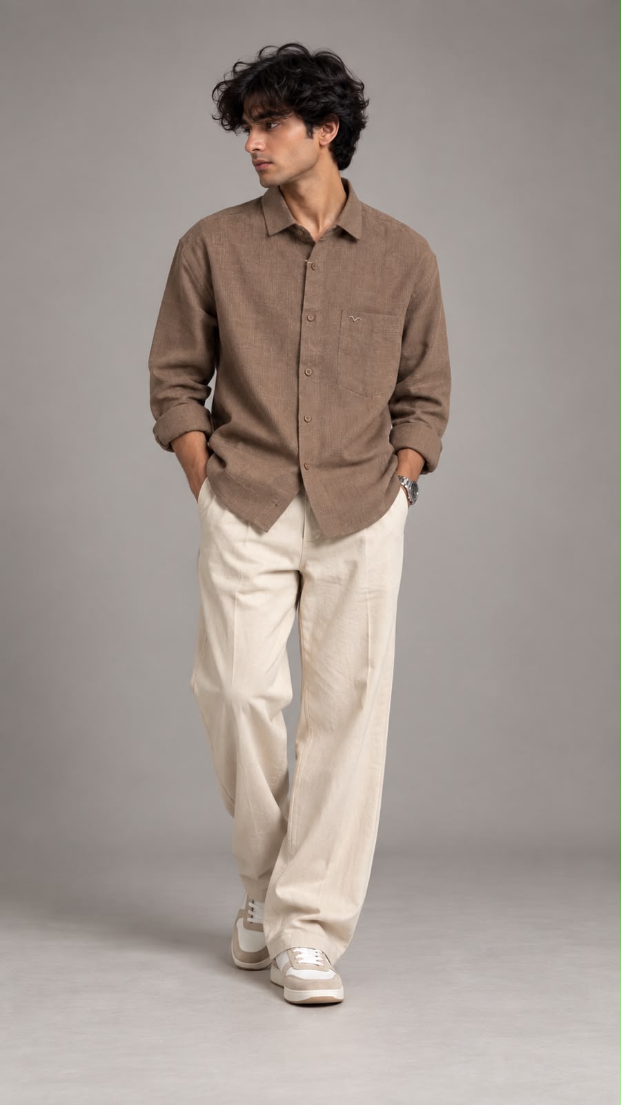 Dusty Cocoa  Linen Shirt