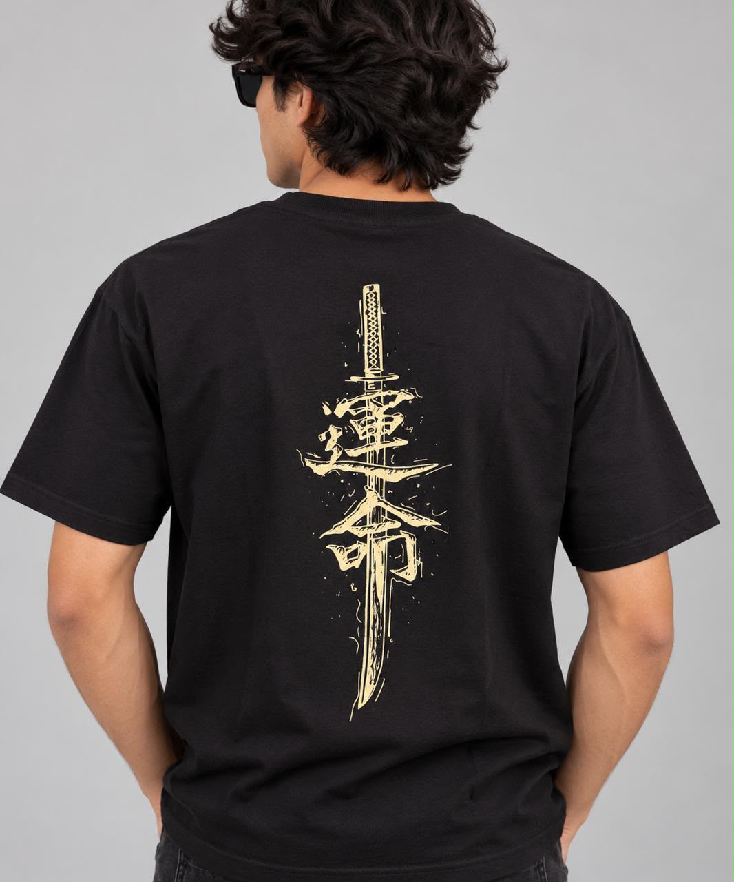 Black Oversized Premium Cotton  T-Shirt