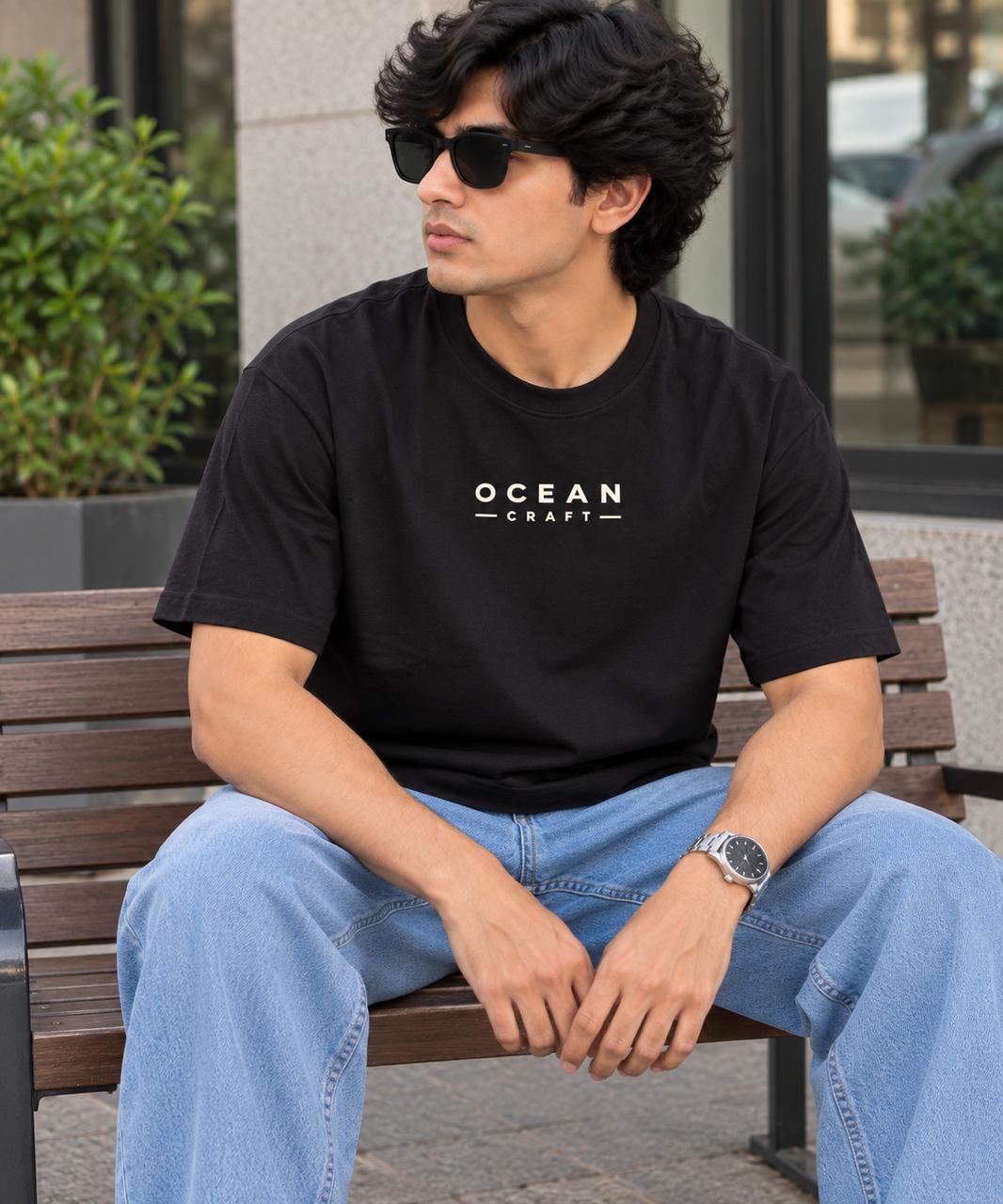 Black Oversized Premium Cotton  T-Shirt
