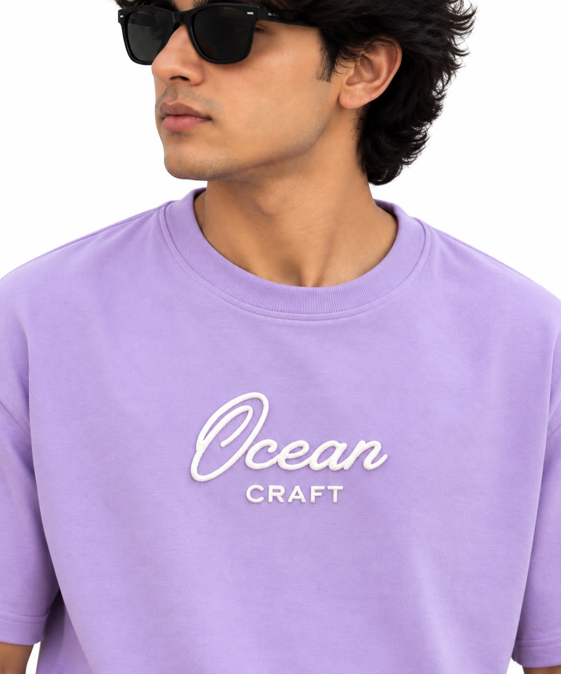 Men's Oversized Graphic T-Shirt – Lavender