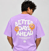 Men's Oversized Graphic T-Shirt – Lavender