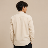 Yellow Pinstripe Cotton Shirt