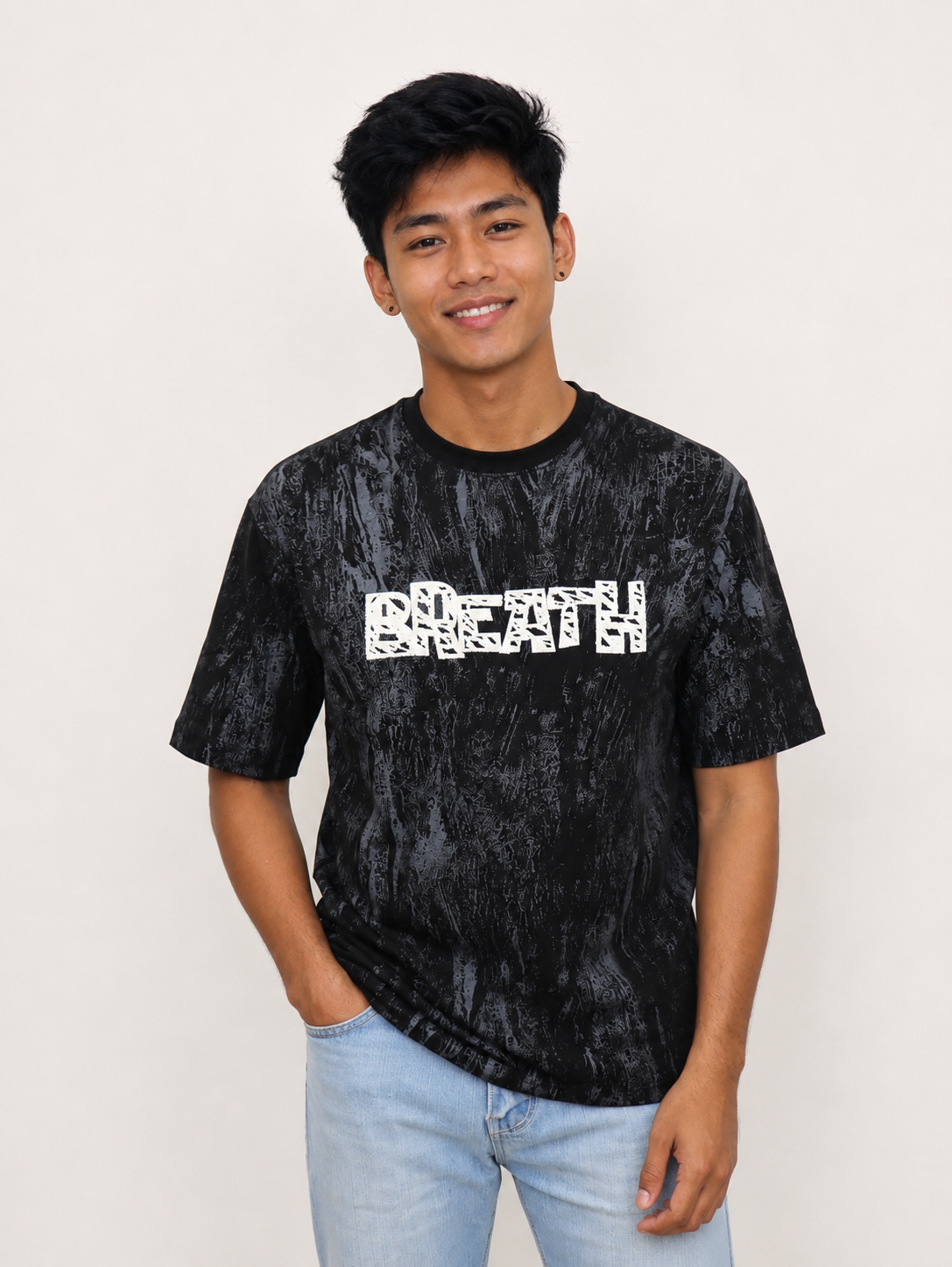Men’s Premium Black Oversized T-Shirt