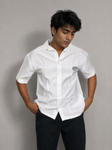 Men’s Premium Self-Textured Shirt –white
