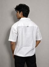 Men’s Premium Self-Textured Shirt –white