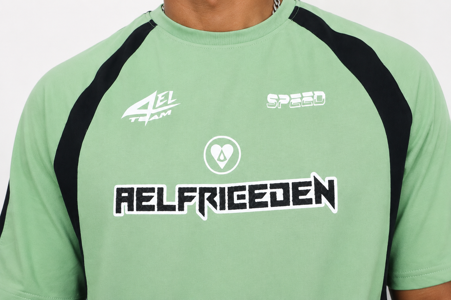 Men's Style Green Oversized  T-Shirt