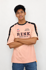 Men's Style Peach Oversized  T-Shirt