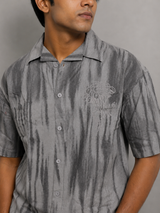 Men’s Premium Tie-Dye Grey oversize Shirt