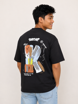 Men’s Premium Black Oversized T-Shirt