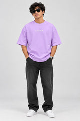 Lavender Boundless Art Oversized Premium Cotton T-Shirt