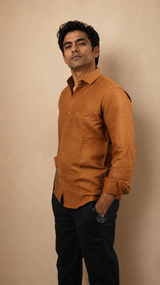 Brown Linen Shirt