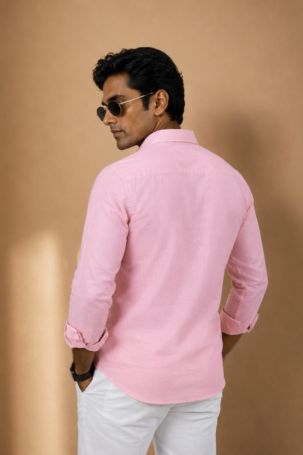 Pink Linen Shirt