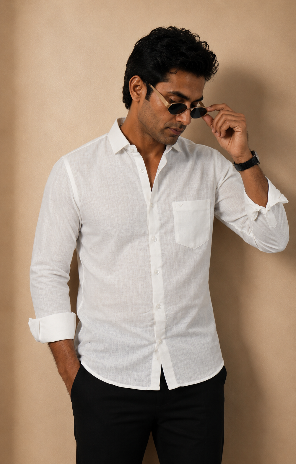 White Linen Shirt