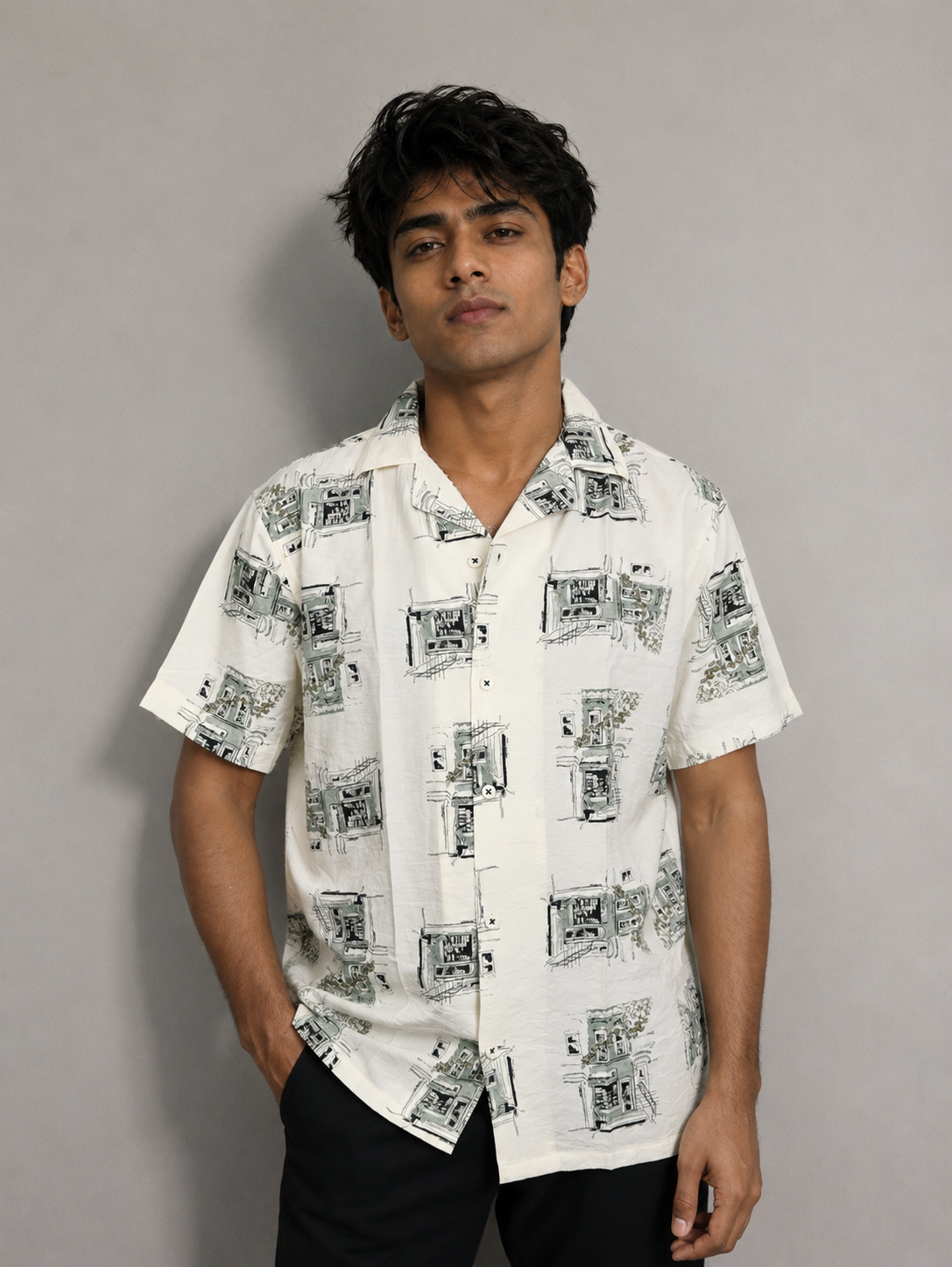 Men’s Premium White Tie-Dye Shirt