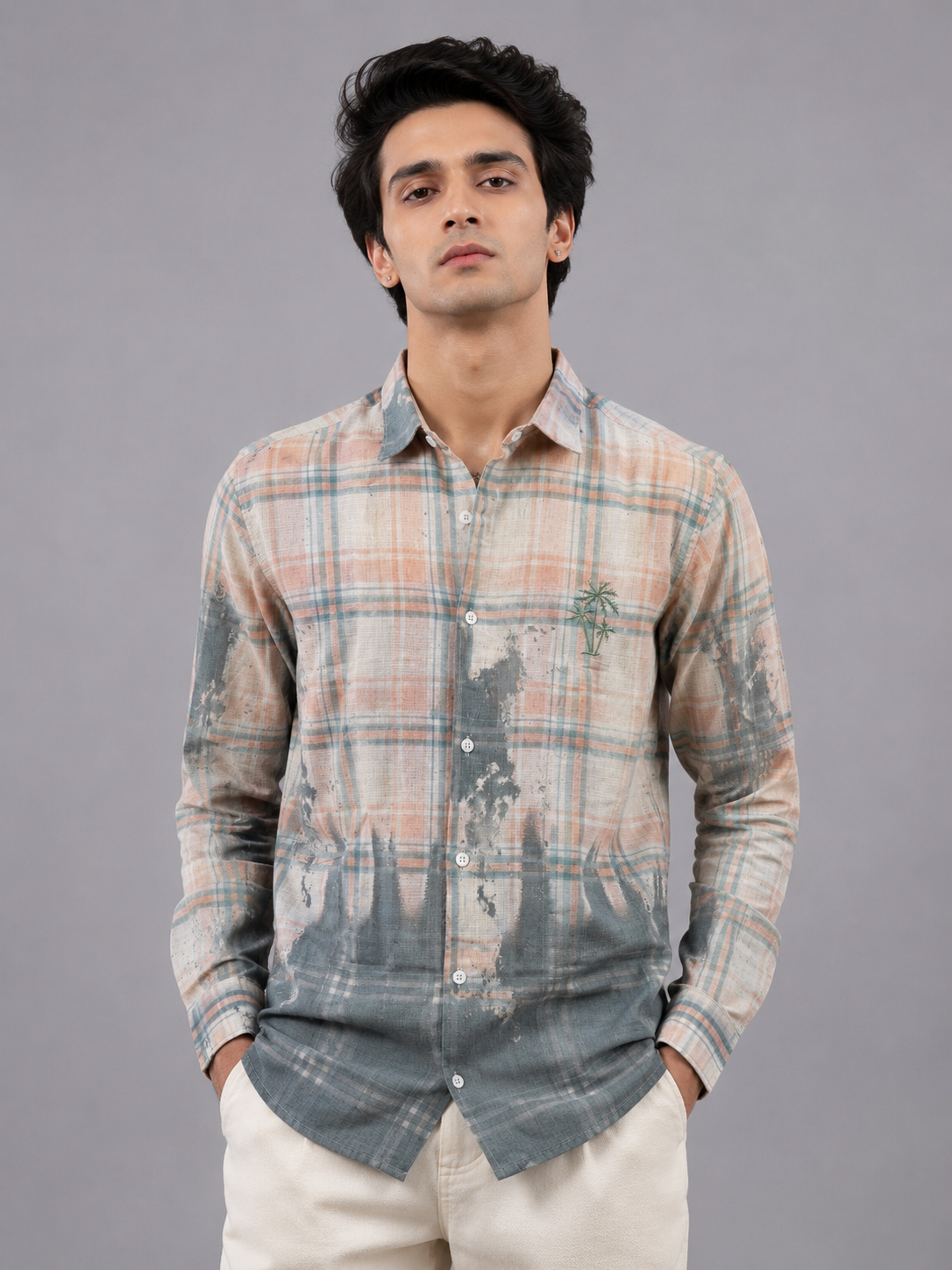 Sage Green Check Shirt
