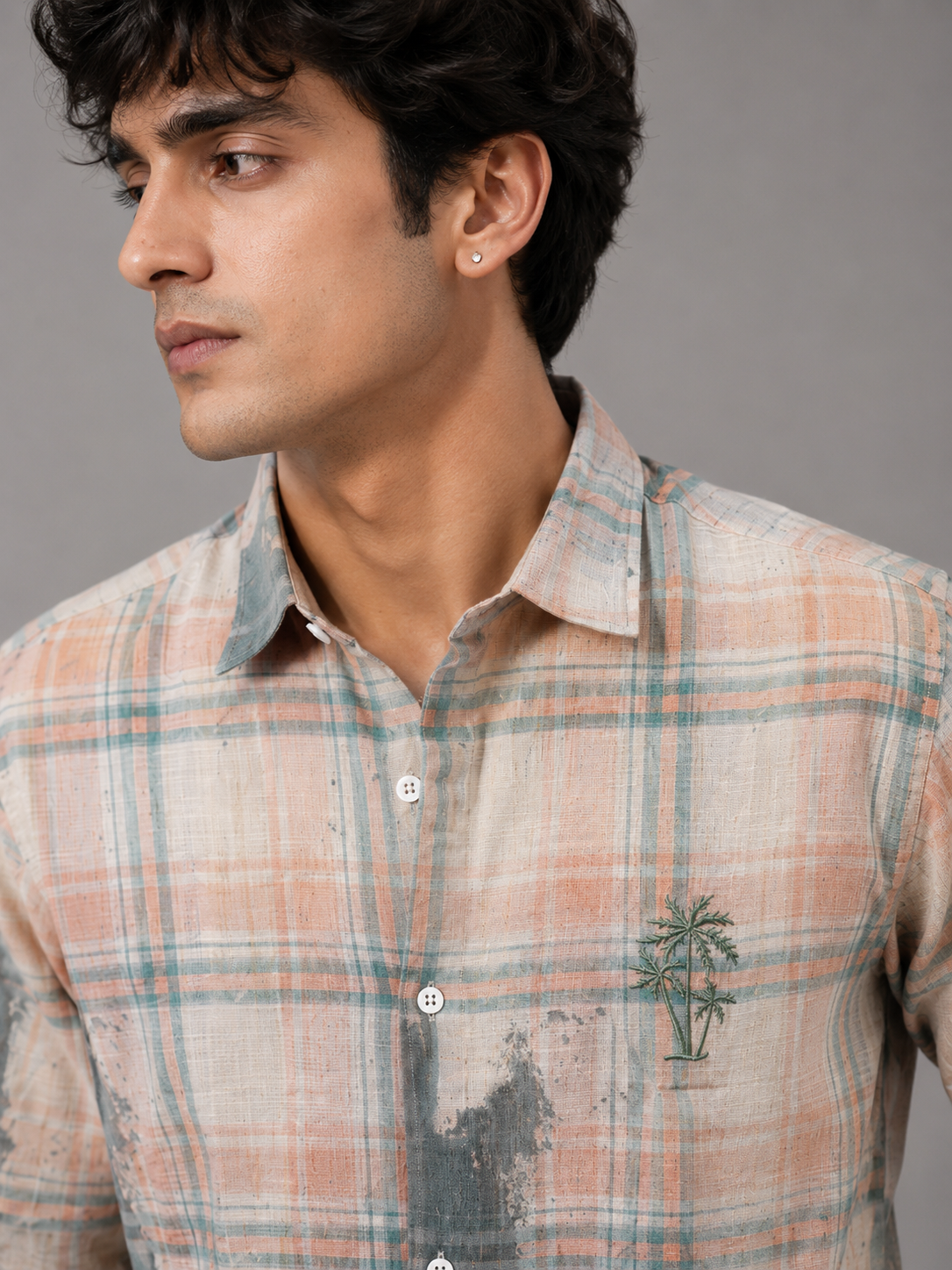 Sage Green Check Shirt