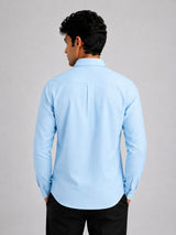Sky Blue Cotton Linen Shirt