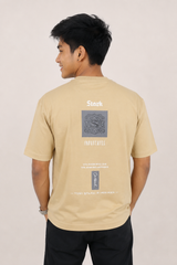 Men’s Premium Oversized Sand Beige T-Shirt