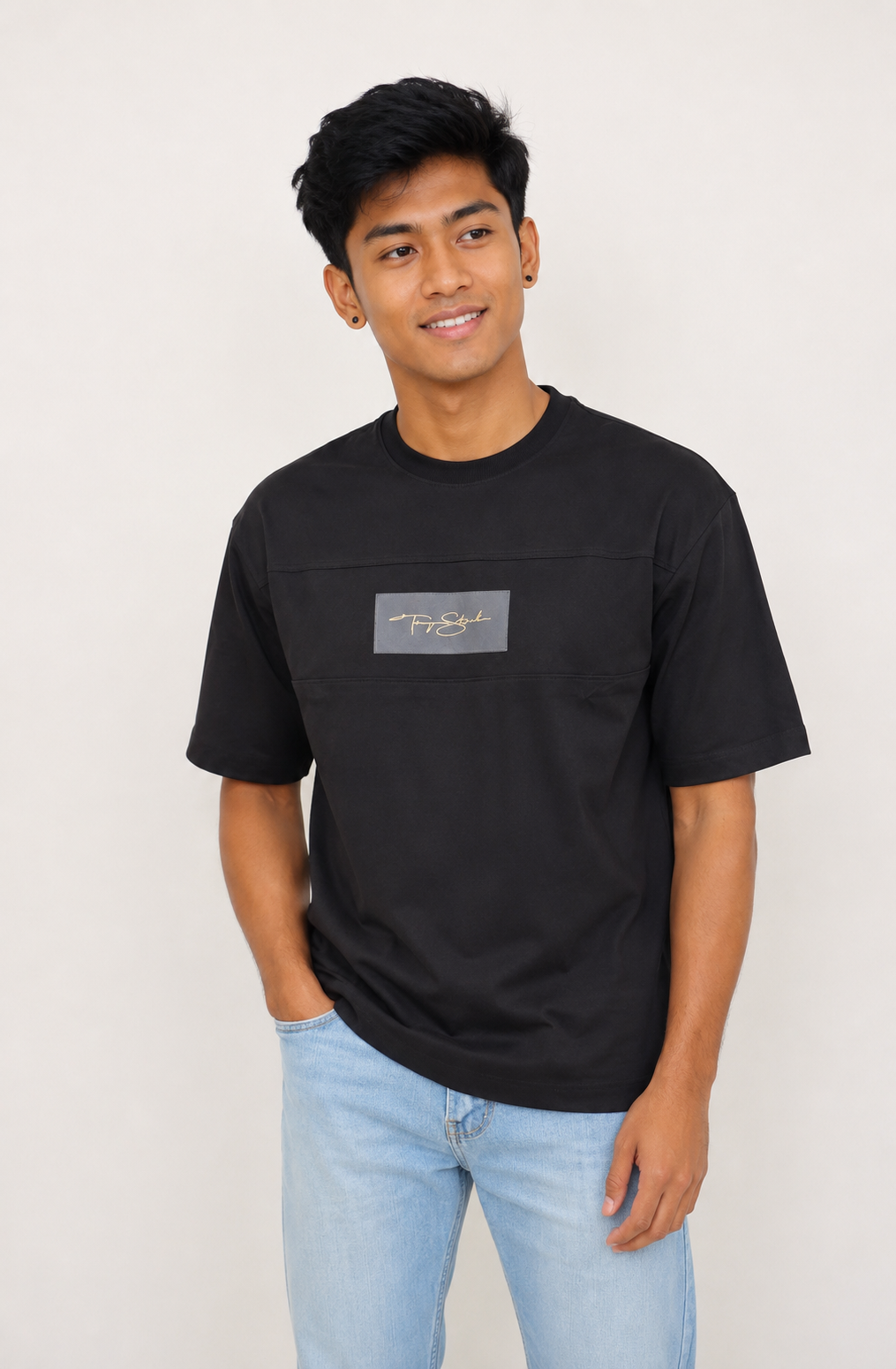 Men’s Premium Black Oversized T-Shirt