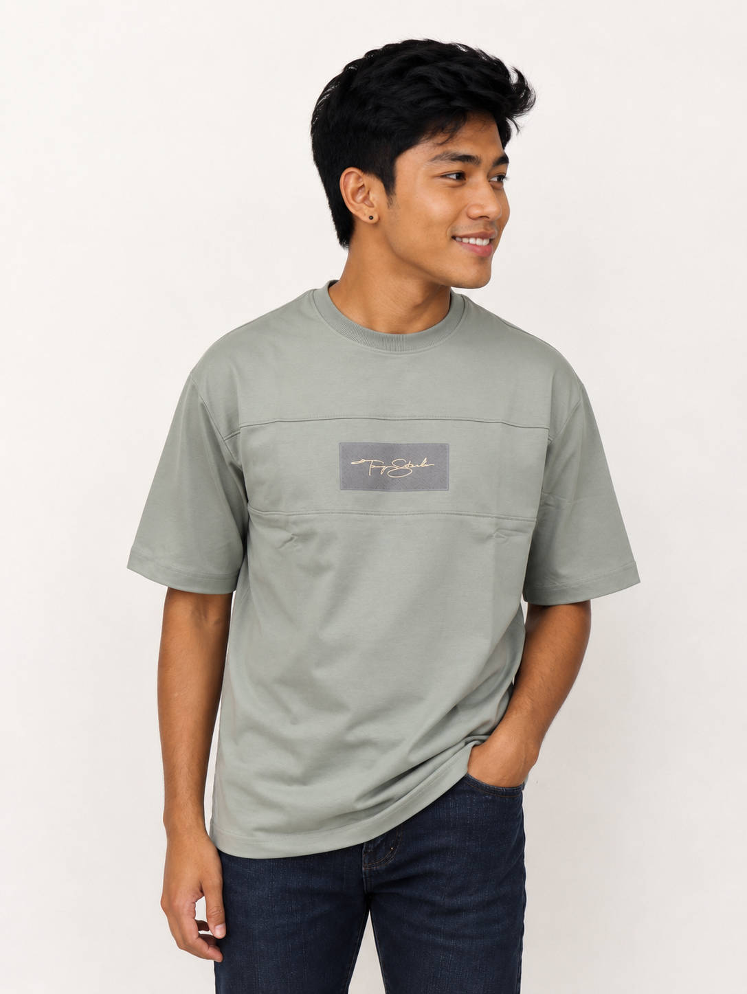 Men’s Premium Grey Oversized T-Shirt
