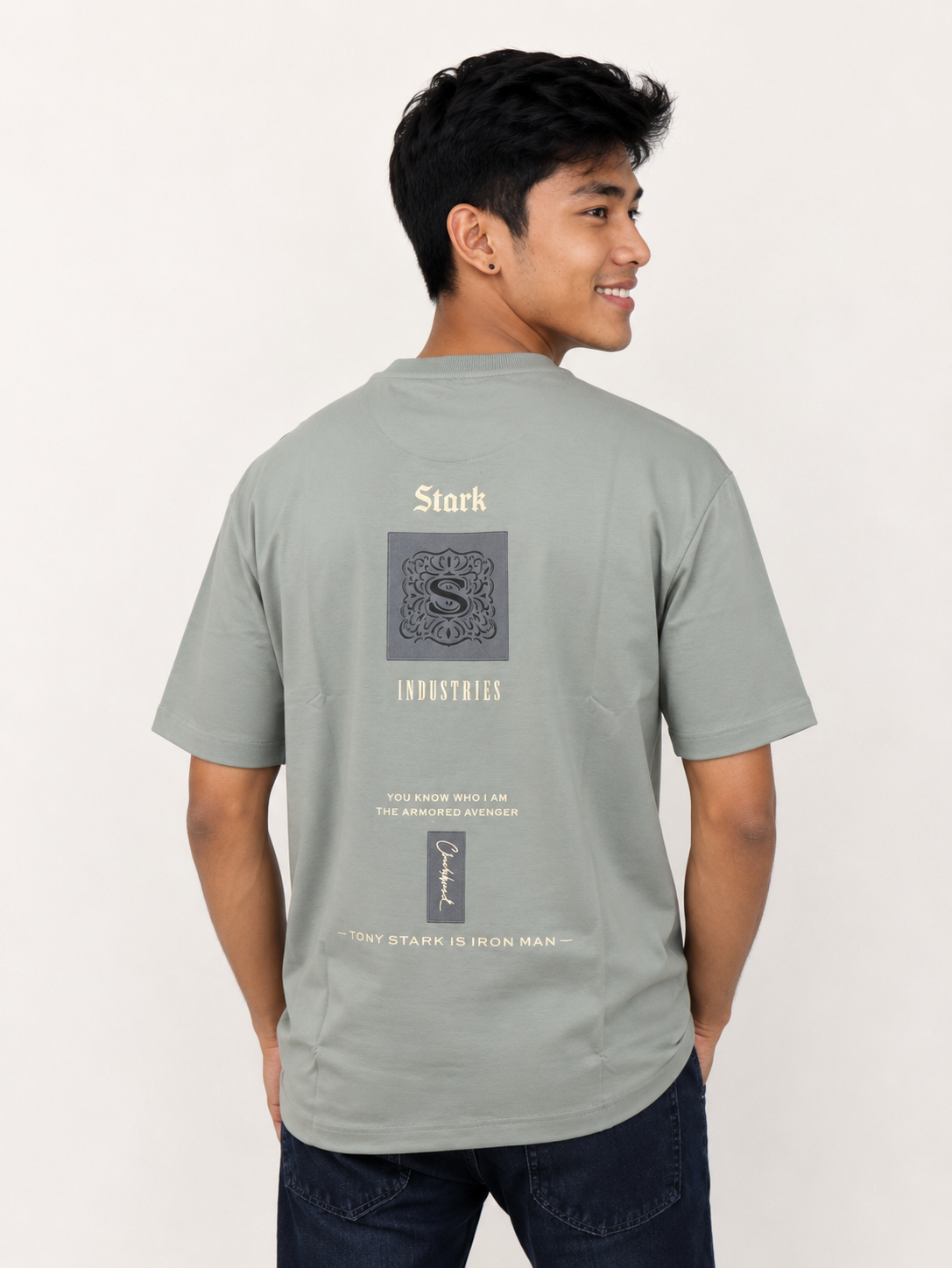 Men’s Premium Grey Oversized T-Shirt