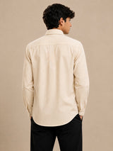 Yellow Pinstripe Cotton Shirt